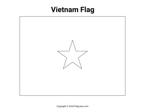 Printable Vietnam Flag